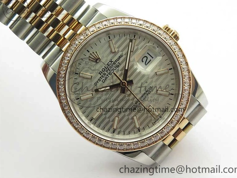 1227 Sustainable DateJust 36 SS RG 126281 BP Maker 1:1 Best Edition Silver Dial on Oyster Bracelet 2502